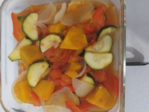 夏野菜のレンジラタトゥイユ